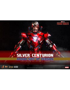 Silver Centurion (Armor Suit Up Version) akciófigura - Iron Man 3 Movie Masterpiece - 