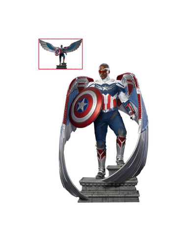 Captain America Sam Wilson (Complete) replika szobor - The Falcon and the Winter Soldier Legacy - 