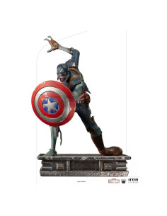 Captain America Zombie szobor - What If...? Art Scale - 
