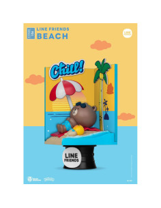 Line Friends Beach Closed Box Version D-Stage dioráma - 