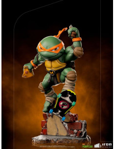 Michelangelo Mini Co. Szobor - Teenage Mutant Ninja Turtles - Iron Studios - 