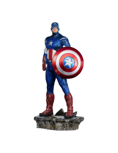 Captain America Battle Battle of NY szobor - The Infinity Saga BDS Art Scale - 