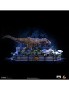 T-Rex attacks Donald Gennaro Szobor 1/20 - Jurassic Park - Iron Studios