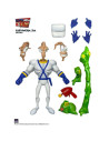 Earthworm Jim & Snot akciófigura szett 15 cm - Earthworm Jim - Premium DNA Toys