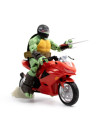 Raphael with Motorcycle BST AXN akciófigura 13 cm - Teenage Mutant Ninja Turtles - The Loyal Subjects