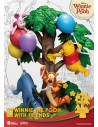 Winnie The Pooh With Friends D-Stage dioráma szobor 16 cm - Disney - Beast Kingdom Toys