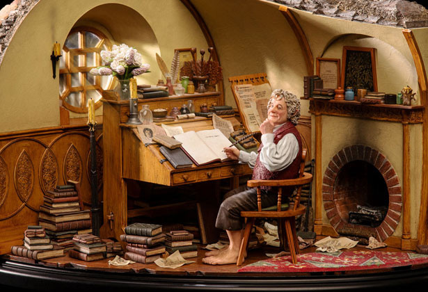 Dioráma bemutató Bilbo Baggins in Bags End - Weta Workshop