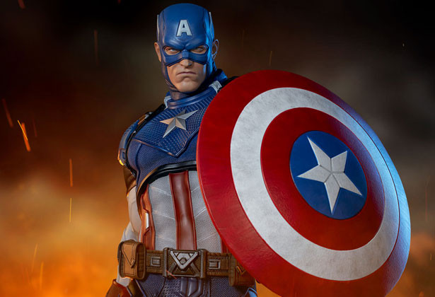 Captain America Premium Format Szobor bemutató - Sideshow