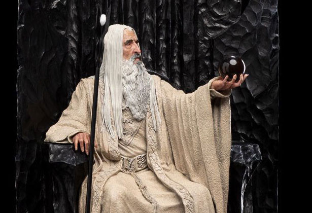 Szoborbemutató: Saruman the White on Throne  - Weta Workshop